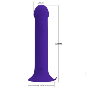 PRETTY LOVE - MURRAY YOUTH WIBRUJACY DILDO I FIOLETOWY AKUMULATOR